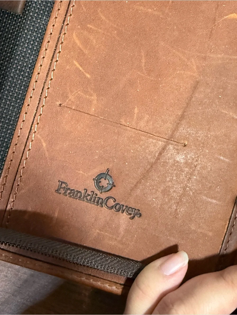 Vintage Franklin Covey Riverwood Leather Agenda